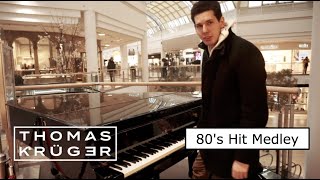 Thomas Krüger – 80s Hit Medley on Piano At Shopping Mall [upl. by Ahsaz]