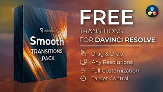 FREE Smooth Transitions Pack for DaVinci Resolve 18  Custom Effects  Tutorial [upl. by Aciemaj]