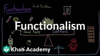 Functionalism  Society and Culture  MCAT  Khan Academy [upl. by Canice]