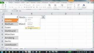 Excel  Formulare mit Dropdown [upl. by Breeze]