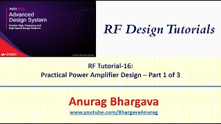 RF Design16 Practical Power Amplifier Design  Part 1 [upl. by Airotahs]