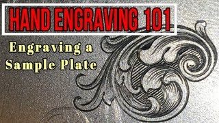 Hand Engraving a Sample Plate Episode 1 Engraving Basics [upl. by Whalen868]