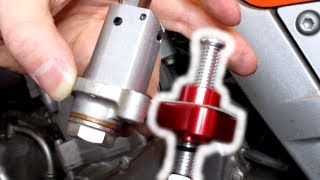 Manual Cam Chain Tensioner  Install and Adjustment [upl. by Kelby]