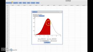 Zscores and areas on the Normal Curve using Statcrunch [upl. by Asiluy]