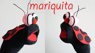 Títere de Mariquita con calcetín  Vaquita San Antonio [upl. by Fabron]