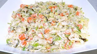 ENSALADA RUSA DE POLLO CON LECHUGA  irisCocinablog [upl. by Naryt]