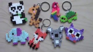 Easy Perler Bead Animal Keychains amp Magnets 1 [upl. by Arabele]