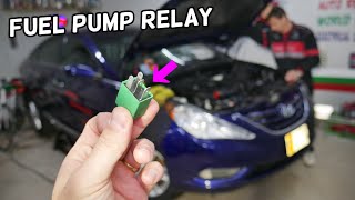 HYUNDAI SONATA FUEL PUMP RELAY LOCATION REPLACEMENT [upl. by Octave]