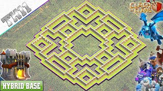 New BEST TH11 HYBRIDFARMING Base with Copy Link  Town Hall 11 TH11 Base Design  Clash of Clans [upl. by Ahsahs]