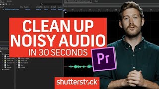 How To Clean Up Noisy Audio In Under A Minute  Video Editing Tutorials [upl. by Ahsieket]