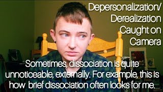 how dissociation can look for me depersonalizationderealization DPDR caught on camera [upl. by Aralk]