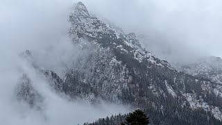 Bușteni Romania Snowy Day [upl. by Narra]