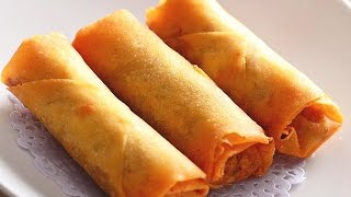 How to Make Vegetable Spring Rolls Recipe 春卷 CiCi Li [upl. by Noemad]