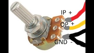 Como ligar um potenciômetro de volume  e [upl. by Agnesse]