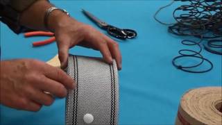 Upholstery Basics Using Webbing in Upholstery Part I Overview [upl. by Bock]