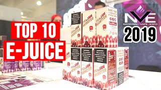 TOP 10 BEST VAPE JUICES FROM NVE 2019 [upl. by Fredia685]