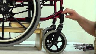 Adjusting a Wheelchair with Caster Flutter [upl. by Sawyere]