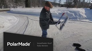 SnowPeeler Roof Rake Review from a New User [upl. by Ninon386]