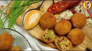 How to make Italian rice balls  Arancini recipe [upl. by Doownyl]