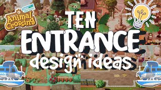 10 IDEAS💡 FOR YOUR ISLAND ENTRANCE  ANIMAL CROSSING NEW HORIZONS [upl. by Tynan446]