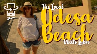 Odesa Ukraine The Locals Beach 360° 5K Video [upl. by Eelamme119]