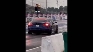 Plaid Tesla Model S RUNS 91 Quarter Mile FASTEST Tesla Plaid so far [upl. by Ofelia624]