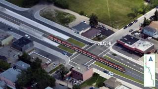 Green Line LRT North to South track alignment March 2017 [upl. by Eliades]