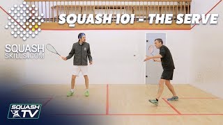 Squash 101  Improve Your Serve [upl. by Einnov710]