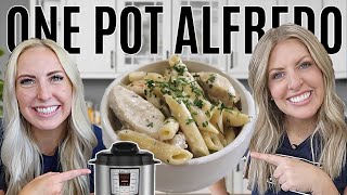 ONE POT Instant Pot Chicken Alfredo Pasta [upl. by Inglebert]