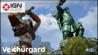 God of War  Veithurgard  Hammer Fall Walkthrough [upl. by Nielsen]