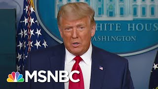 Trump Touts Stock Market Numbers After Dow Hits 30000 Amid Vaccine Transition News  MSNBC [upl. by Cahan]