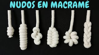 6 nuevos NUDOS en MACRAMÉ paso a paso  6 New Macrame Knots [upl. by Feldstein678]