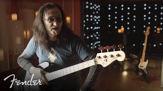 Rushs Geddy Lee on his Fender USA Geddy Lee Jazz Bass  Fender [upl. by Airom488]