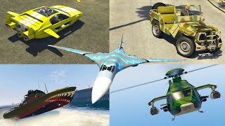 GTA 5 COMPRIAMO E MODIFICHIAMO TUTTI I VEICOLI MILITARI  GTA 5 ITA DLC THE CAYO PERICO [upl. by Scotney]