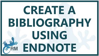 EndNote how to create a bibliography in Word [upl. by Yerffeg400]