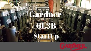 Gardner 6L3B Startup [upl. by Anoyet]