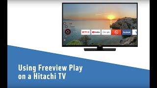 Using Freeview Play on Hitachi TV [upl. by Akimat513]