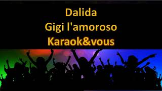 Karaoké Dalida  Gigi lamoroso [upl. by Ariaet718]