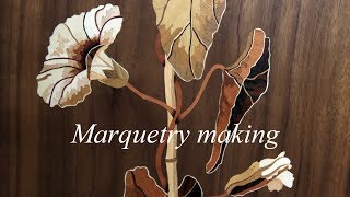 Marquetry making marquetry cabinet part 1 [upl. by Annawd]