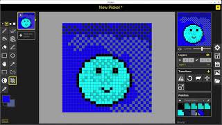 Piskel  Using Dither Lighten Darken amp Transform [upl. by Shem]