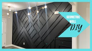 DIY Geometric Wall [upl. by Ecar]