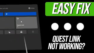 How to Fix Quest Link Not Working Shows 3 Dots when VR Cable is Connected to PC [upl. by Imiaj]