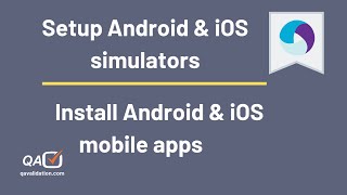 Setup Android amp iOS simulator amp installing apps [upl. by Acireed]