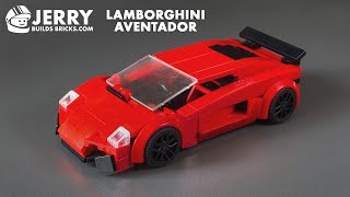 LEGO Lamborghini Aventador instructions MOC 65 [upl. by Aeriell]