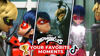 MIRACULOUS  🐞 Best Ladynoir Moments as Voted for by Fans 🏆 [upl. by Enimsaj]