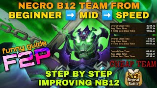 NECRO B12  NB12 BEGINNER TO FAST SPEED SAFE TEAM SUMMONERS WAR SW [upl. by Hakilam629]