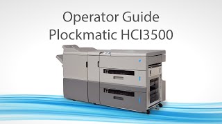 Plockmatic HCI3500 Operator Guide [upl. by Auqinihs]