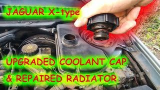 Jaguar Xtype coolant cap upgraded amp radiator repaired [upl. by Lemuelah908]