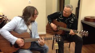 Tommy Emmanuel and Timur Vedernikov playing Sigma Guitars [upl. by Airahcaz]