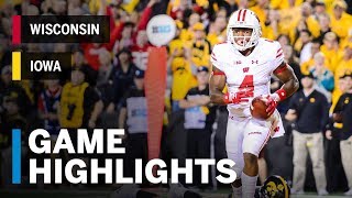 Highlights Wisconsin Badgers at Iowa Hawkeyes  Big Ten Football [upl. by Ial]